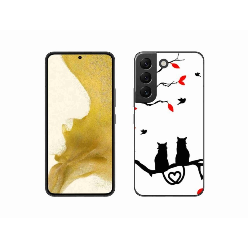 Gelový kryt mmCase na mobil Samsung Galaxy S22 5G - kočičí láska