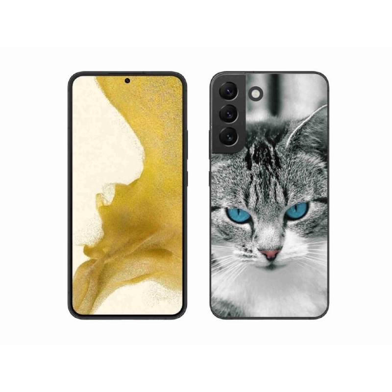 Gelový kryt mmCase na mobil Samsung Galaxy S22+ 5G - kočičí pohled 1