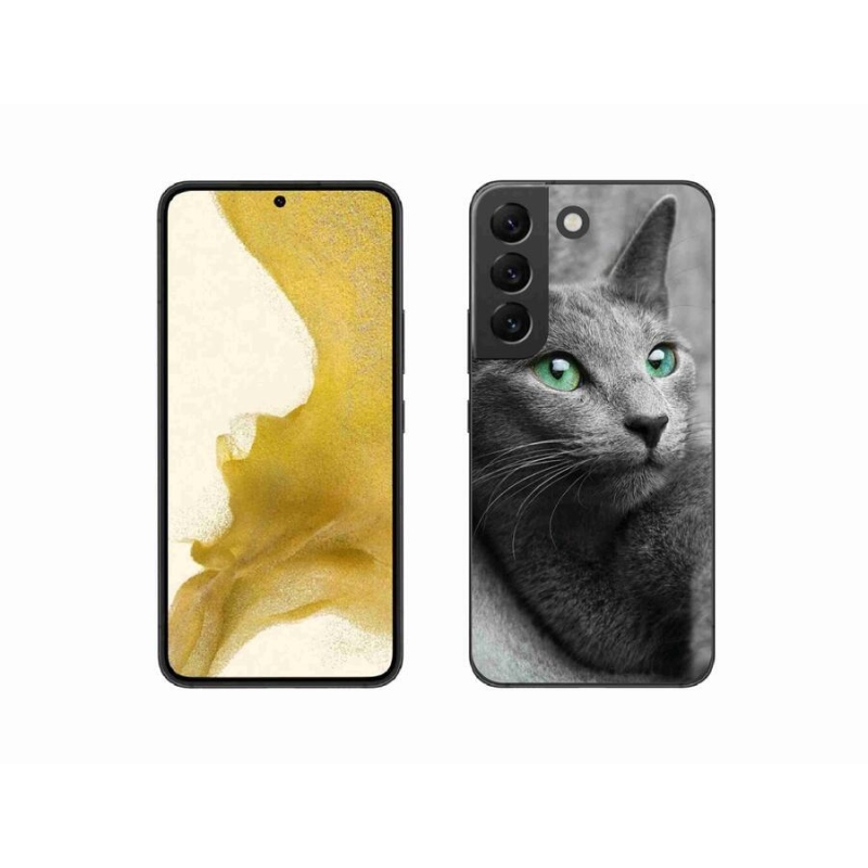 Gelový kryt mmCase na mobil Samsung Galaxy S22 5G - kočka 2