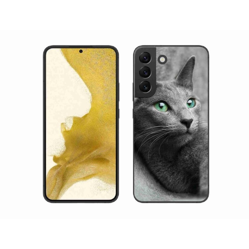 Gelový kryt mmCase na mobil Samsung Galaxy S22+ 5G - kočka 2
