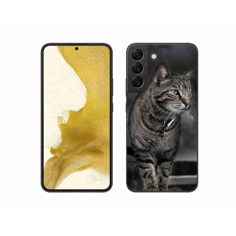Gelový kryt mmCase na mobil Samsung Galaxy S22+ 5G - kočka