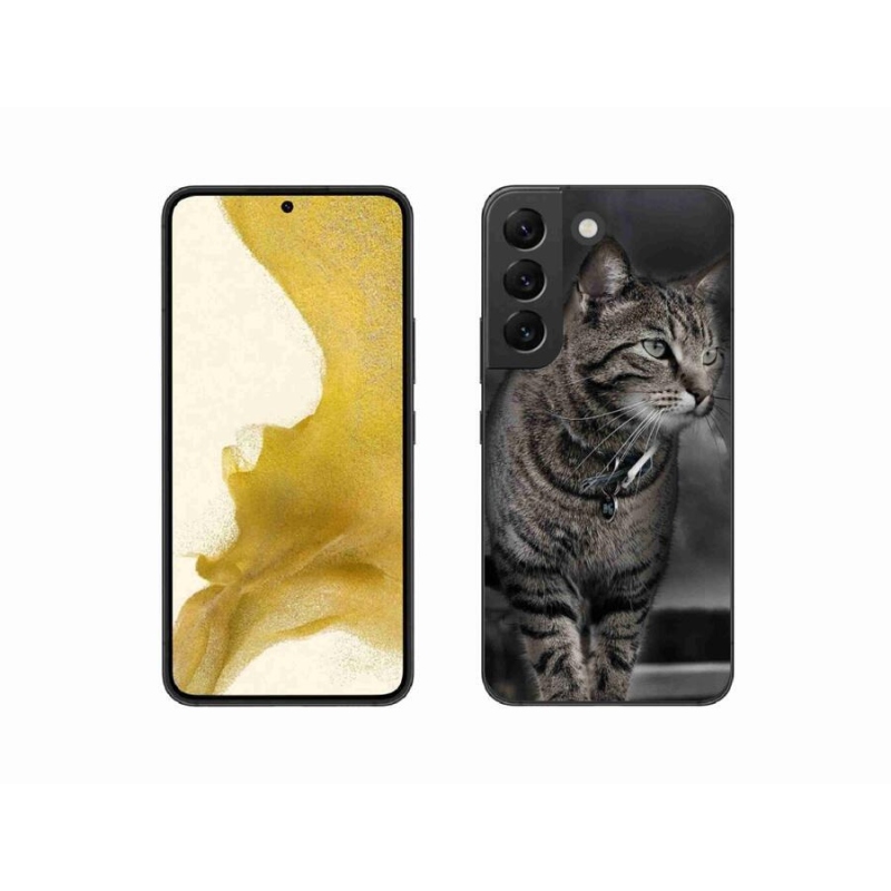 Gelový kryt mmCase na mobil Samsung Galaxy S22 5G - kočka