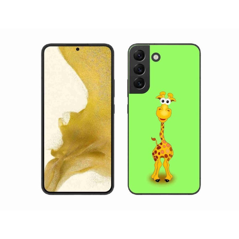 Gelový kryt mmCase na mobil Samsung Galaxy S22+ 5G - kreslená žirafa
