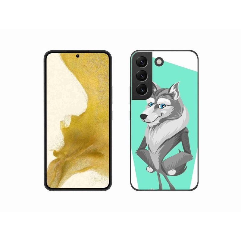 Gelový kryt mmCase na mobil Samsung Galaxy S22 5G - kreslený vlk