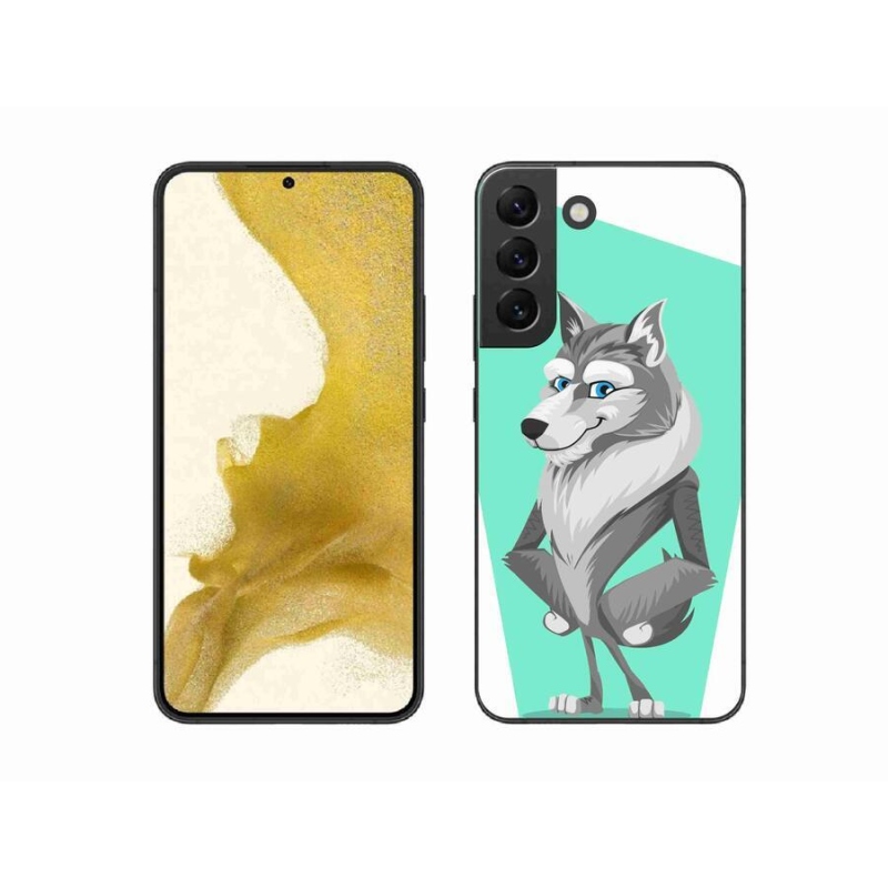 Gelový kryt mmCase na mobil Samsung Galaxy S22+ 5G - kreslený vlk