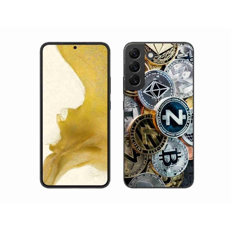 Gelový kryt mmCase na mobil Samsung Galaxy S22+ 5G - kryptoměny