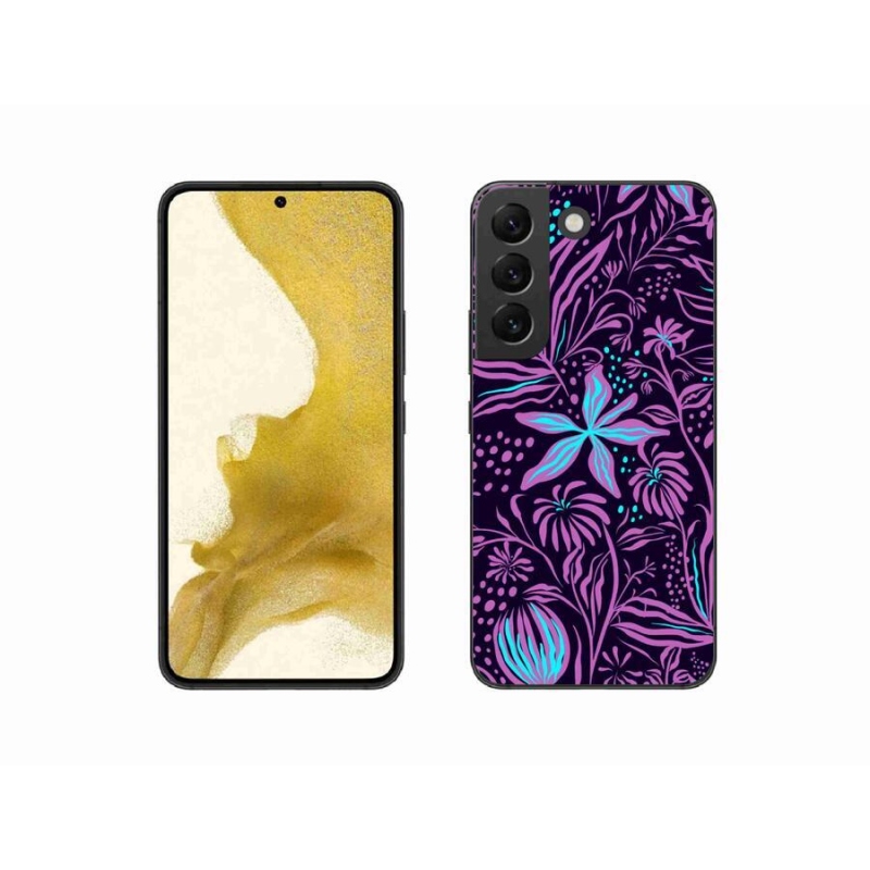 Gelový kryt mmCase na mobil Samsung Galaxy S22 5G - květiny 2