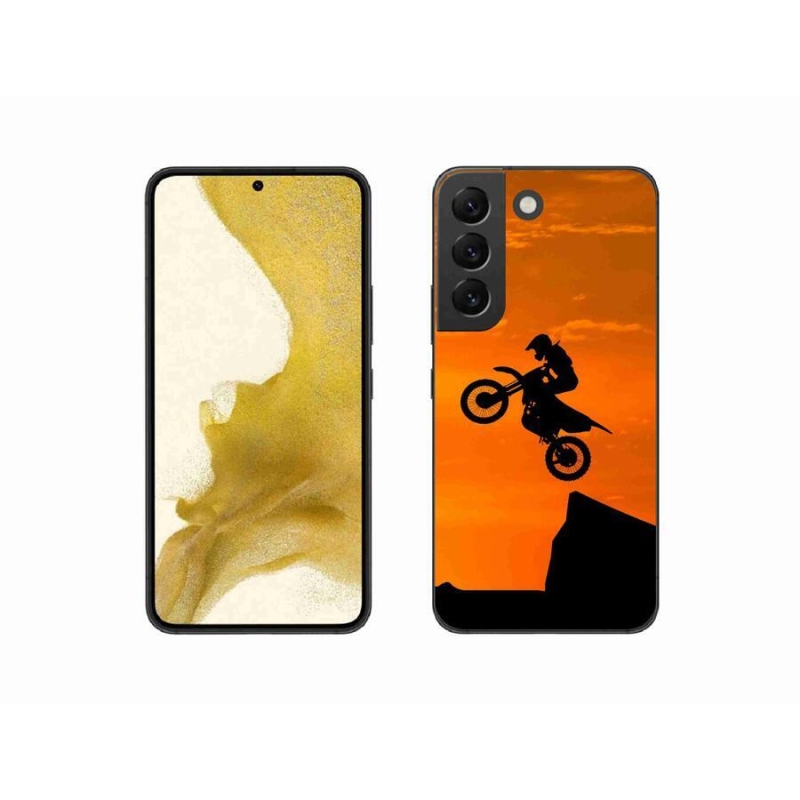 Gelový kryt mmCase na mobil Samsung Galaxy S22 5G - motocross