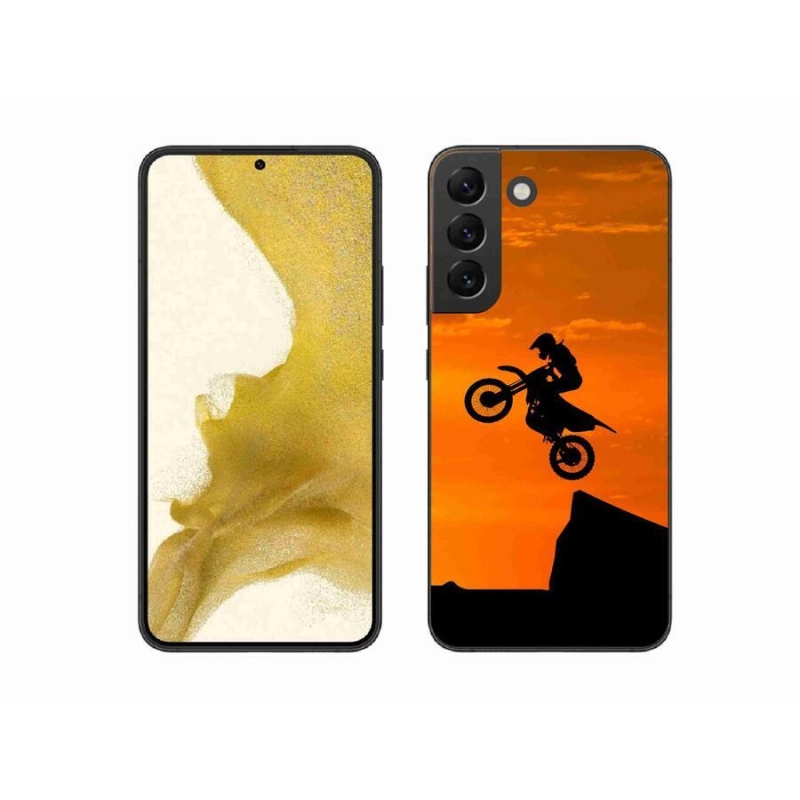 Gelový kryt mmCase na mobil Samsung Galaxy S22+ 5G - motocross