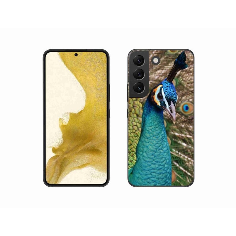 Gelový kryt mmCase na mobil Samsung Galaxy S22 5G - páv