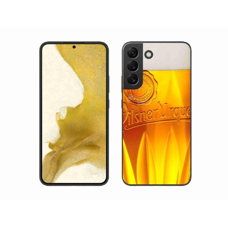 Gelový kryt mmCase na mobil Samsung Galaxy S22+ 5G - pivo