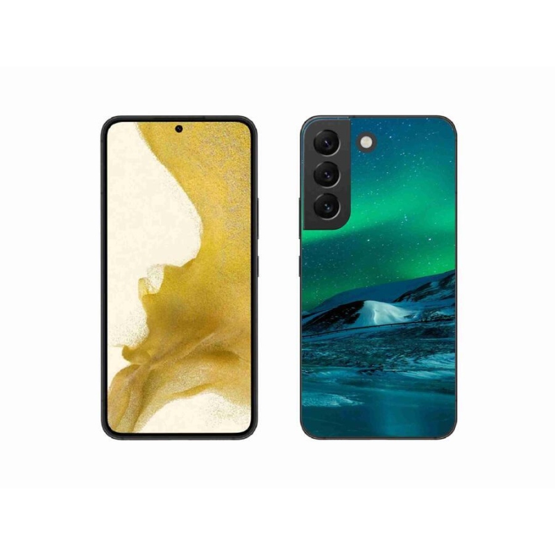 Gelový kryt mmCase na mobil Samsung Galaxy S22 5G - polární záře