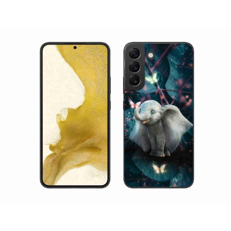 Gelový kryt mmCase na mobil Samsung Galaxy S22+ 5G - roztomilý slon