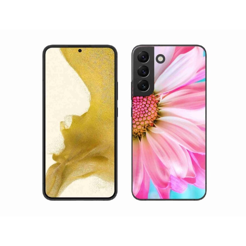 Gelový kryt mmCase na mobil Samsung Galaxy S22+ 5G - růžová květina