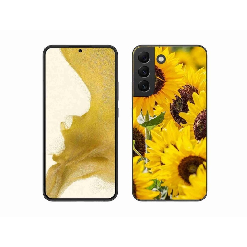 Gelový kryt mmCase na mobil Samsung Galaxy S22+ 5G - slunečnice