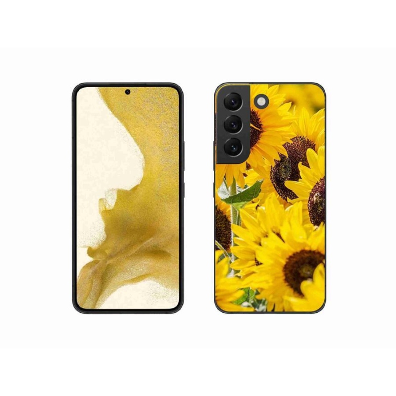 Gelový kryt mmCase na mobil Samsung Galaxy S22 5G - slunečnice