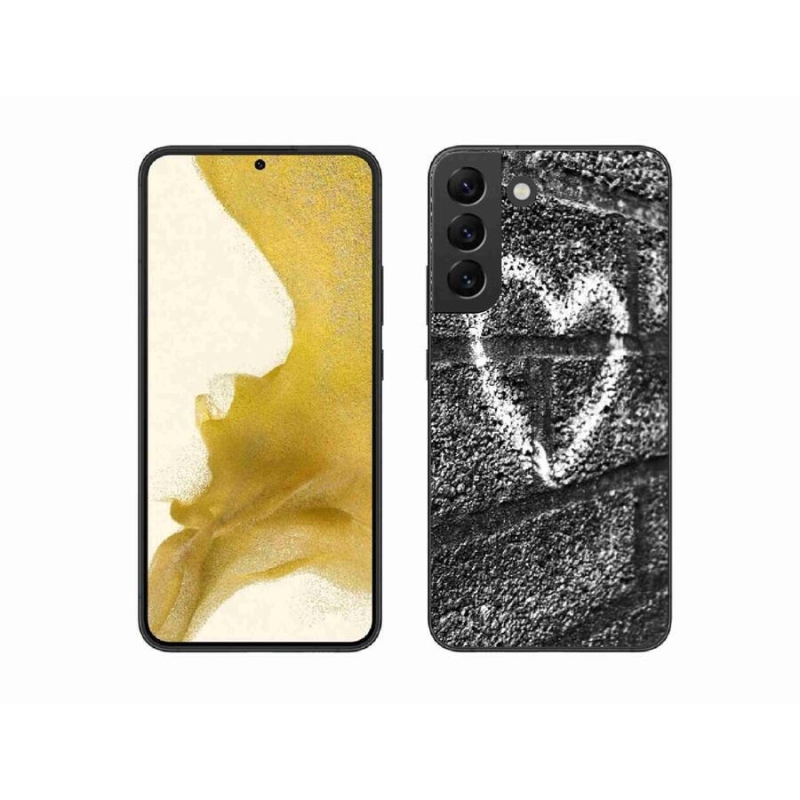 Gelový kryt mmCase na mobil Samsung Galaxy S22+ 5G - srdce na zdi