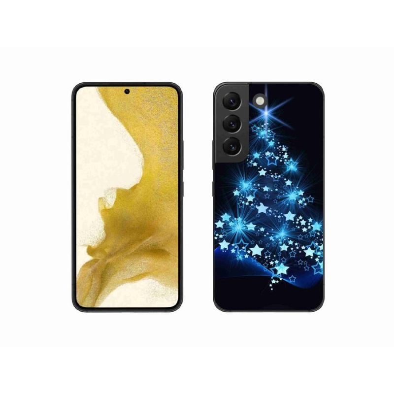 Gelový kryt mmCase na mobil Samsung Galaxy S22 5G - vánoční stromek