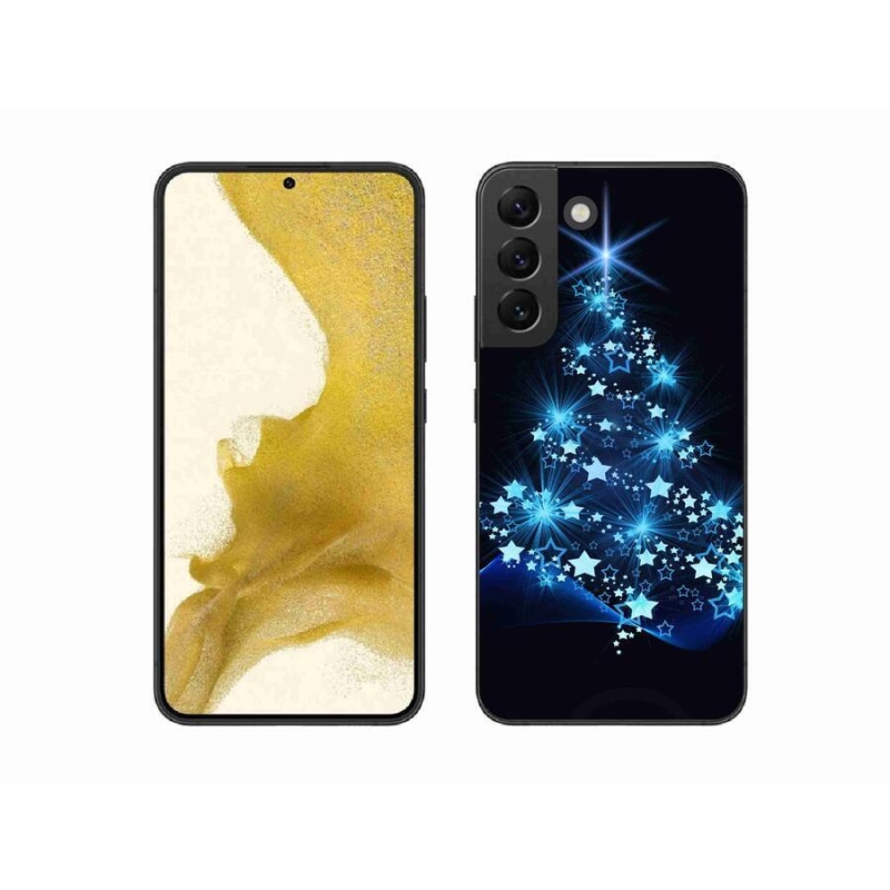 Gelový kryt mmCase na mobil Samsung Galaxy S22+ 5G - vánoční stromek
