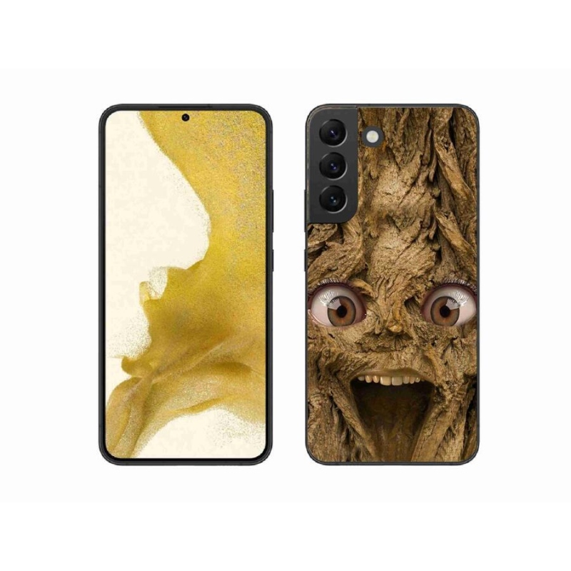 Gelový kryt mmCase na mobil Samsung Galaxy S22+ 5G - veselý strom s očima