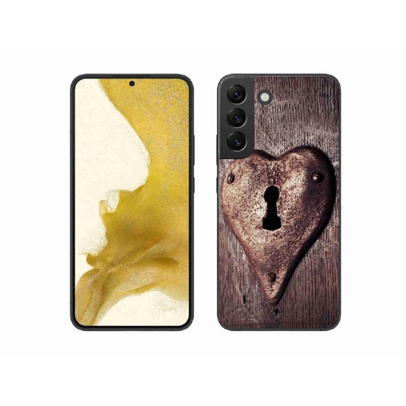 Gelový kryt mmCase na mobil Samsung Galaxy S22+ 5G - zámek ve tvaru srdce
