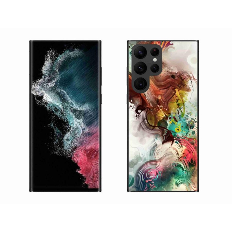 Gelový kryt mmCase na mobil Samsung Galaxy S22 Ultra 5G - abstrakt 1
