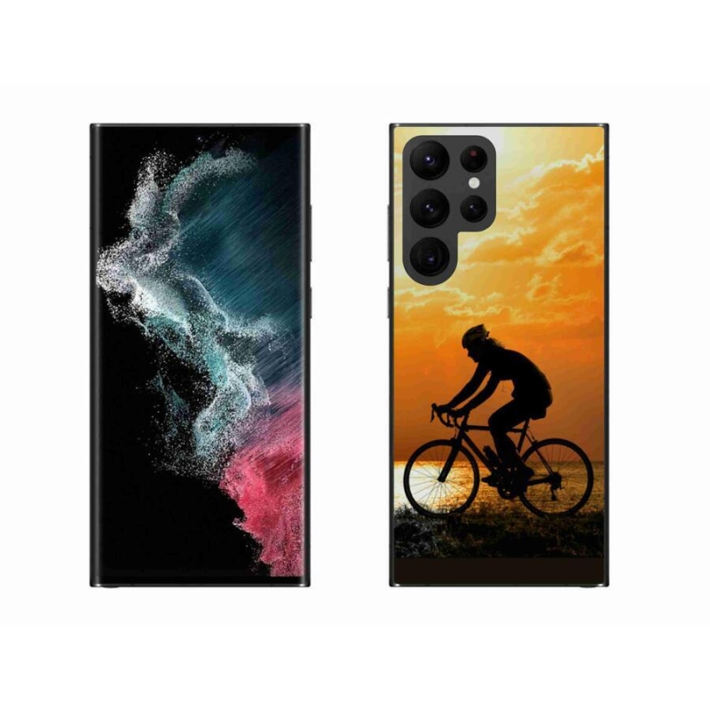 Gelový kryt mmCase na mobil Samsung Galaxy S22 Ultra 5G - cyklovýlet