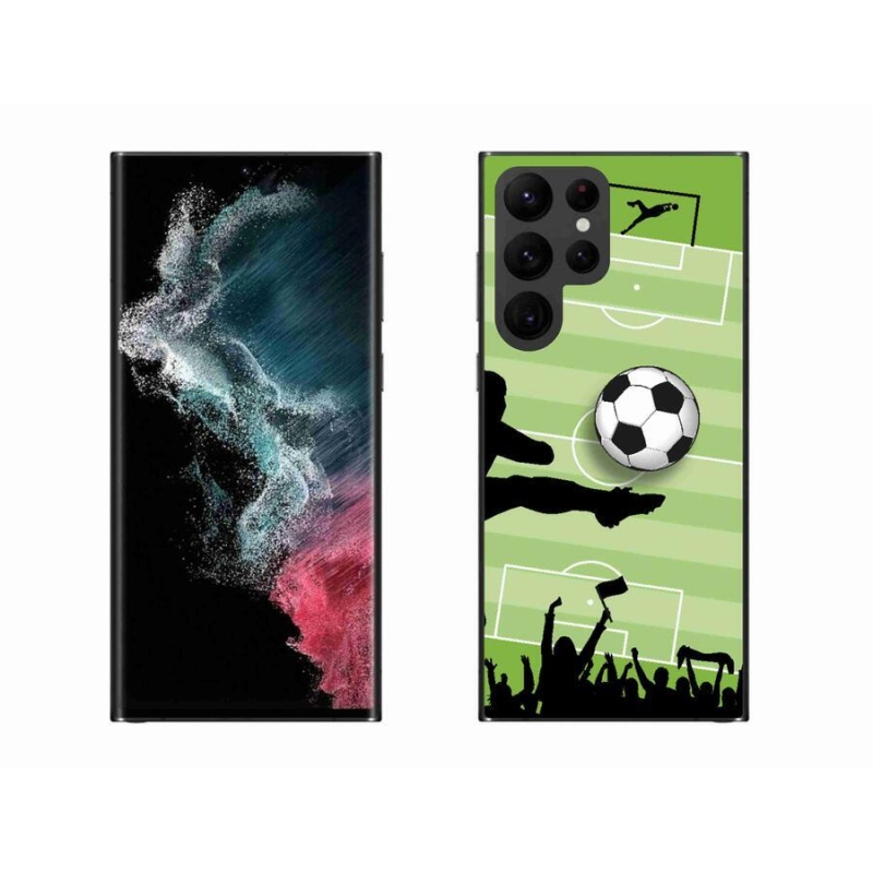 Gelový kryt mmCase na mobil Samsung Galaxy S22 Ultra 5G - fotbal 3