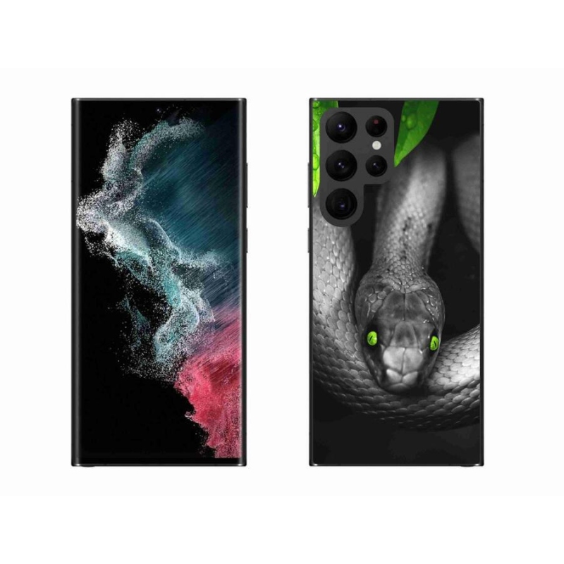 Gelový kryt mmCase na mobil Samsung Galaxy S22 Ultra 5G - had