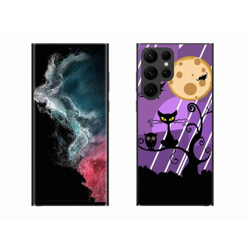 Gelový kryt mmCase na mobil Samsung Galaxy S22 Ultra 5G - halloween