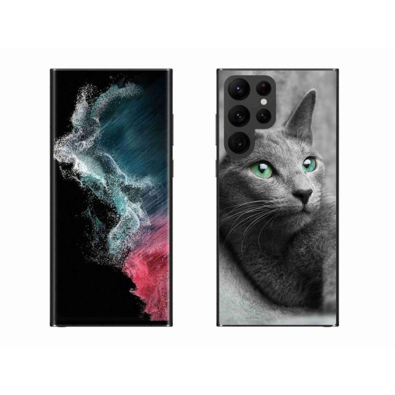 Gelový kryt mmCase na mobil Samsung Galaxy S22 Ultra 5G - kočka 2