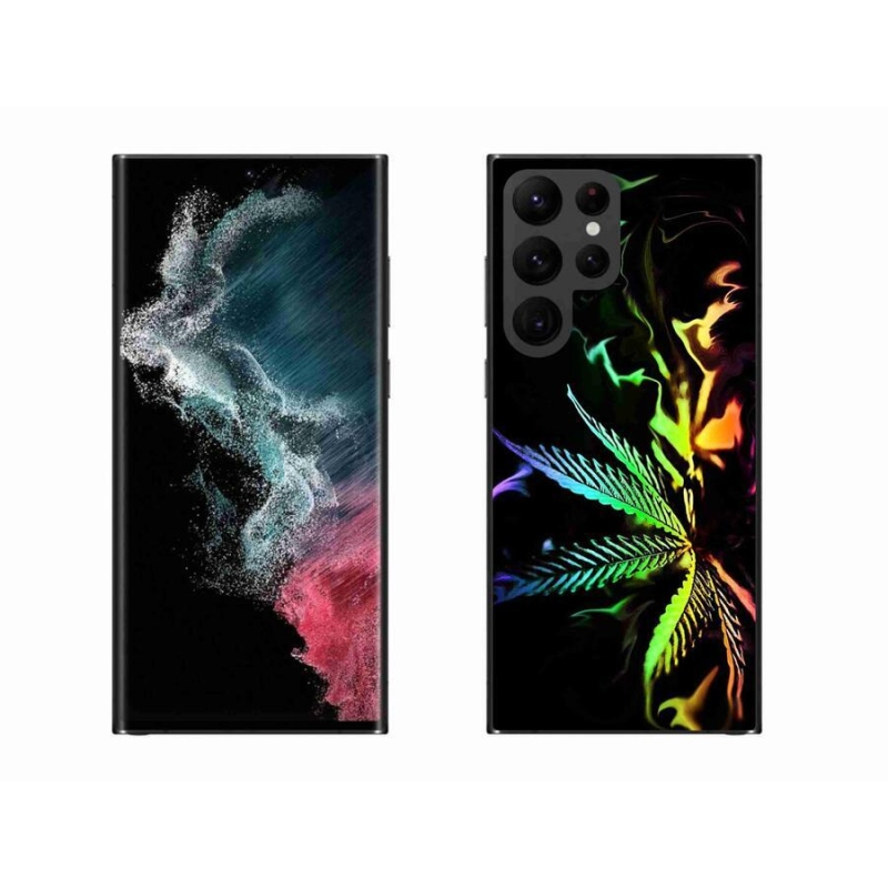 Gelový kryt mmCase na mobil Samsung Galaxy S22 Ultra 5G - konopí 2