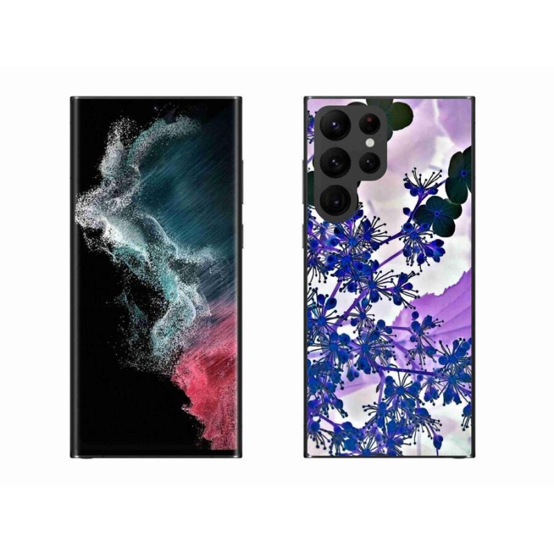 Gelový kryt mmCase na mobil Samsung Galaxy S22 Ultra 5G - květ hortenzie