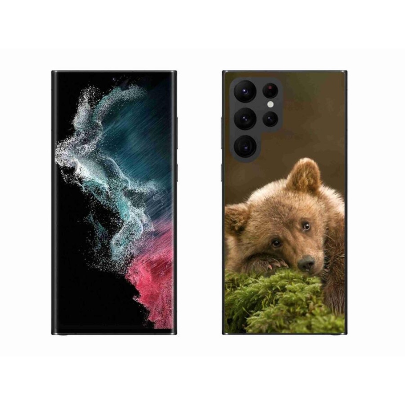 Gelový kryt mmCase na mobil Samsung Galaxy S22 Ultra 5G - medvěd