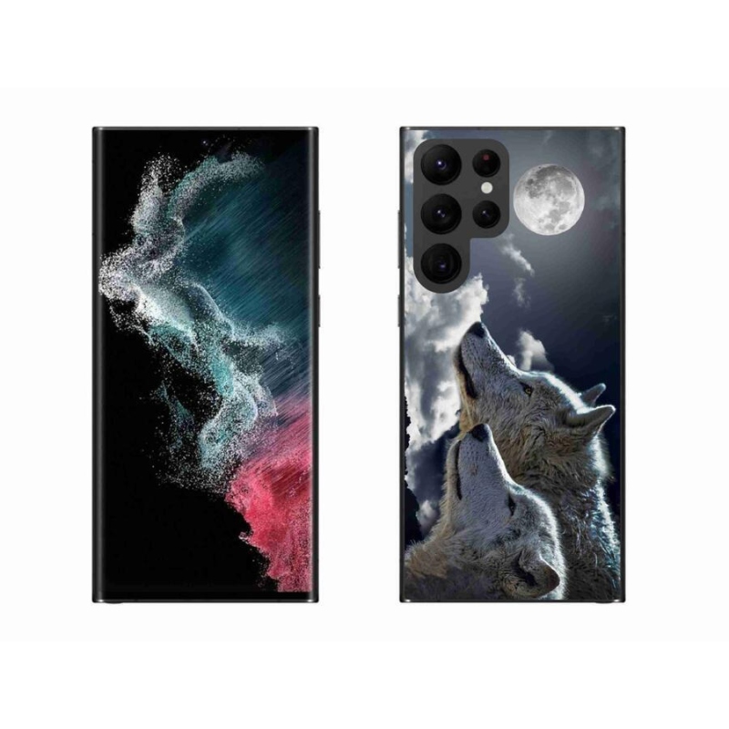 Gelový kryt mmCase na mobil Samsung Galaxy S22 Ultra 5G - vlci