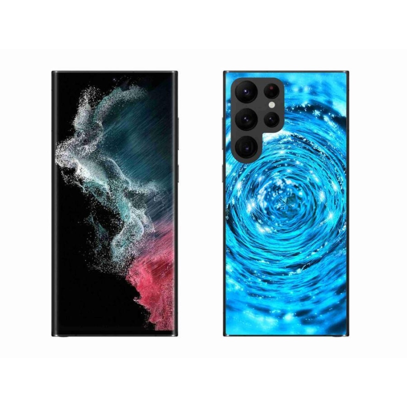 Gelový kryt mmCase na mobil Samsung Galaxy S22 Ultra 5G - vodní vír