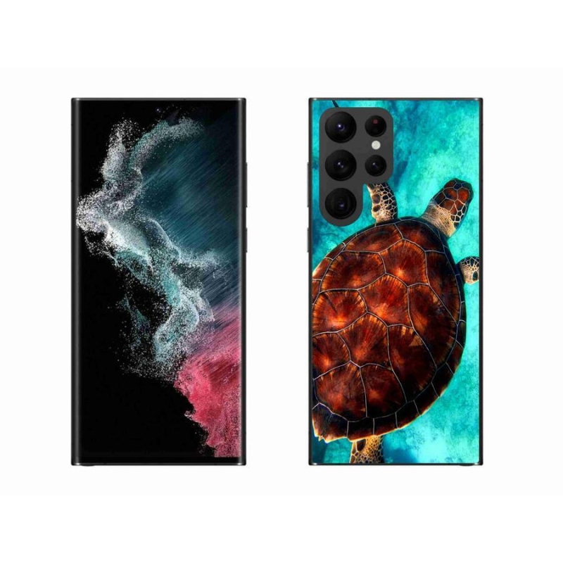 Gelový kryt mmCase na mobil Samsung Galaxy S22 Ultra 5G - želva