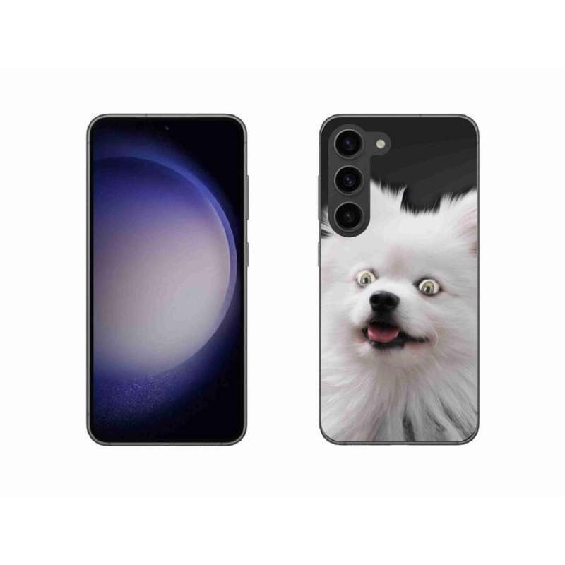 Gelový kryt mmCase na mobil Samsung Galaxy S23 5G - bílý špic