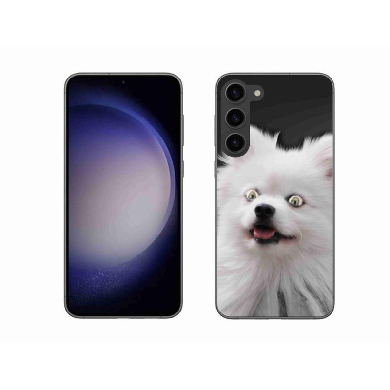 Gelový kryt mmCase na mobil Samsung Galaxy S23+ 5G - bílý špic