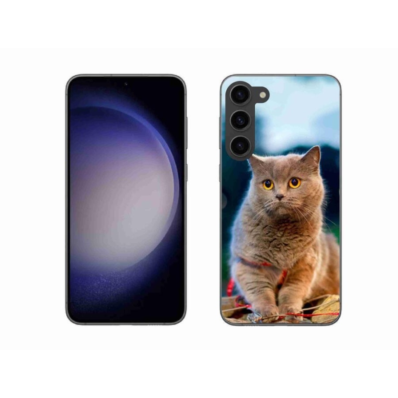 Gelový kryt mmCase na mobil Samsung Galaxy S23+ 5G - britská modrá 2