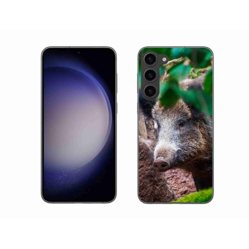 Gelový kryt mmCase na mobil Samsung Galaxy S23+ 5G - divoké prase