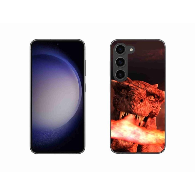 Gelový kryt mmCase na mobil Samsung Galaxy S23 5G - drak