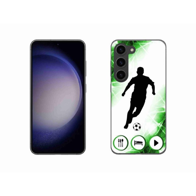 Gelový kryt mmCase na mobil Samsung Galaxy S23 5G - fotbalista