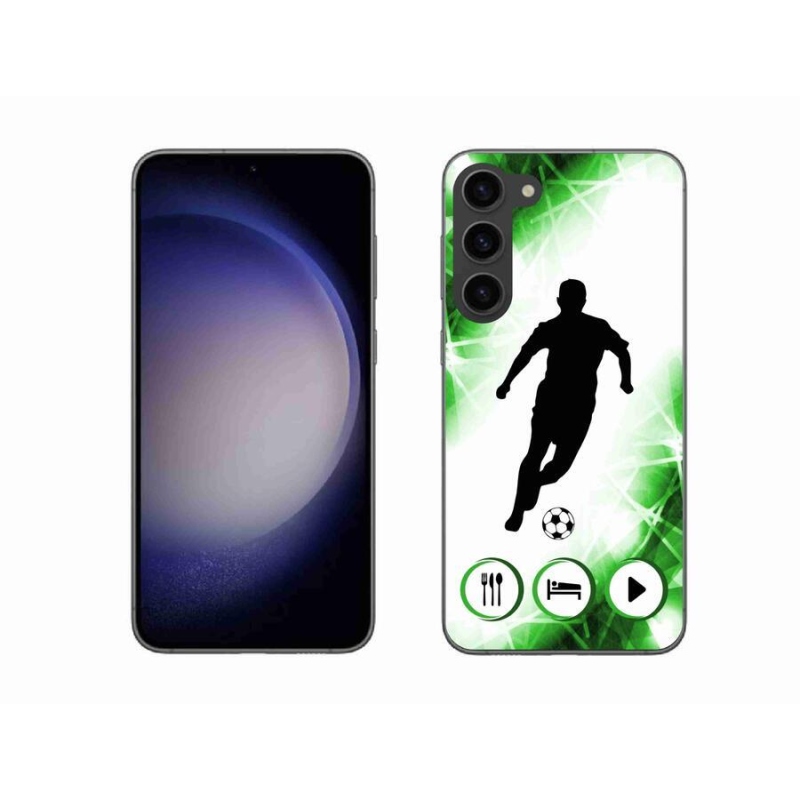 Gelový kryt mmCase na mobil Samsung Galaxy S23+ 5G - fotbalista