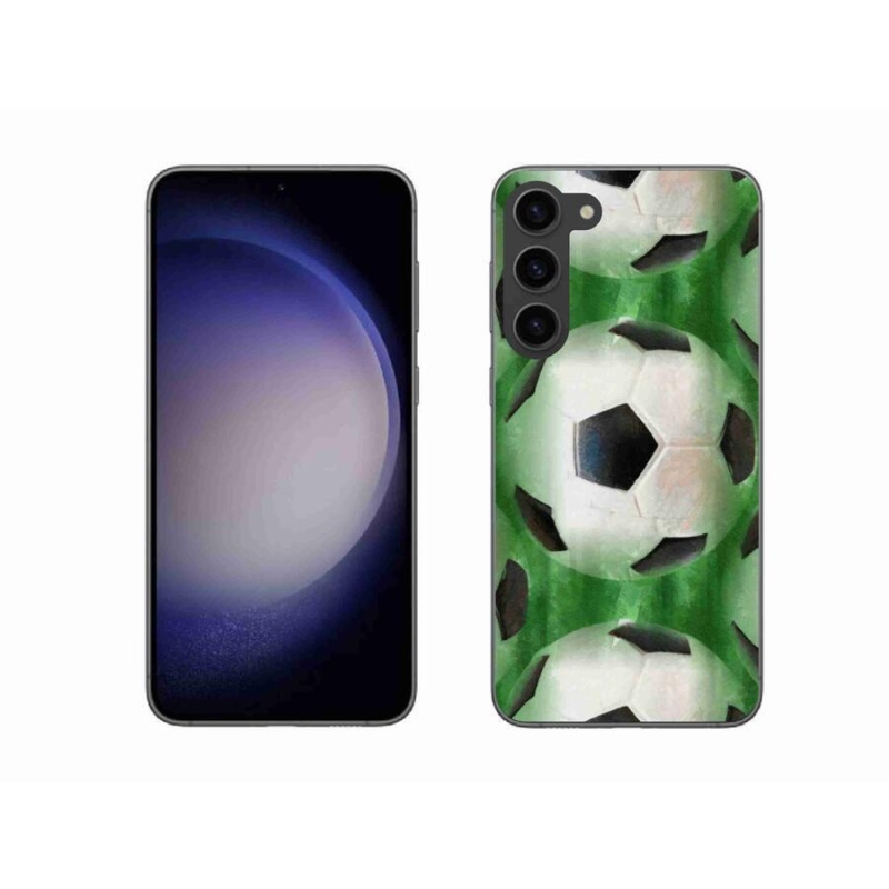 Gelový kryt mmCase na mobil Samsung Galaxy S23+ 5G - fotbalový míč