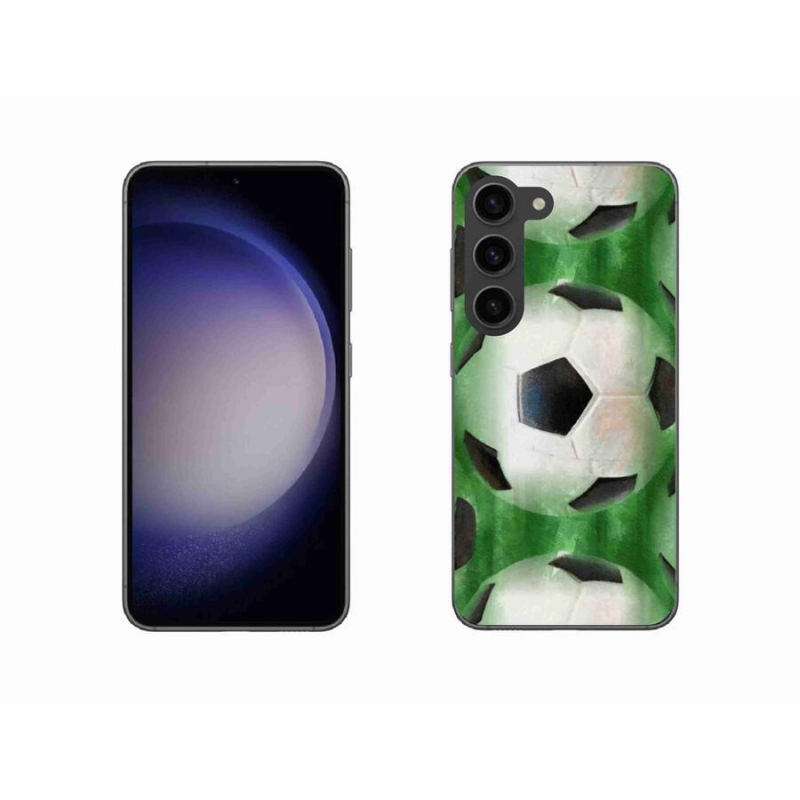 Gelový kryt mmCase na mobil Samsung Galaxy S23 5G - fotbalový míč