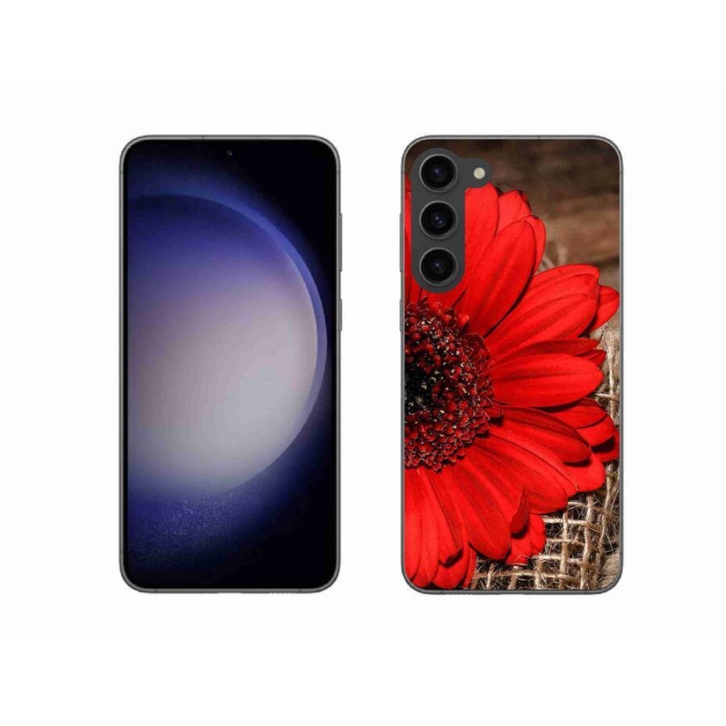 Gelový kryt mmCase na mobil Samsung Galaxy S23+ 5G - gerbera