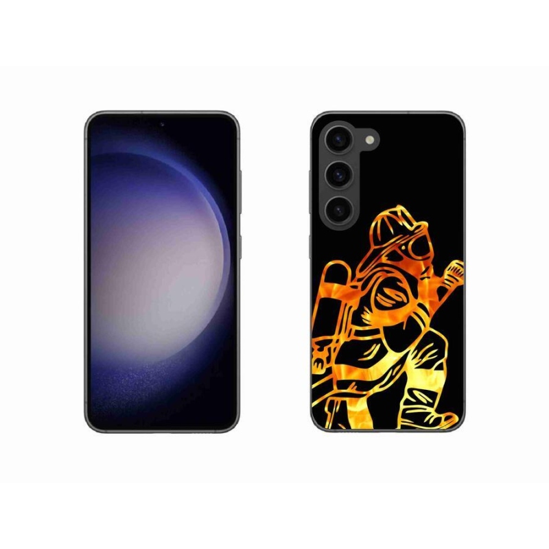 Gelový kryt mmCase na mobil Samsung Galaxy S23 5G - hasič 1
