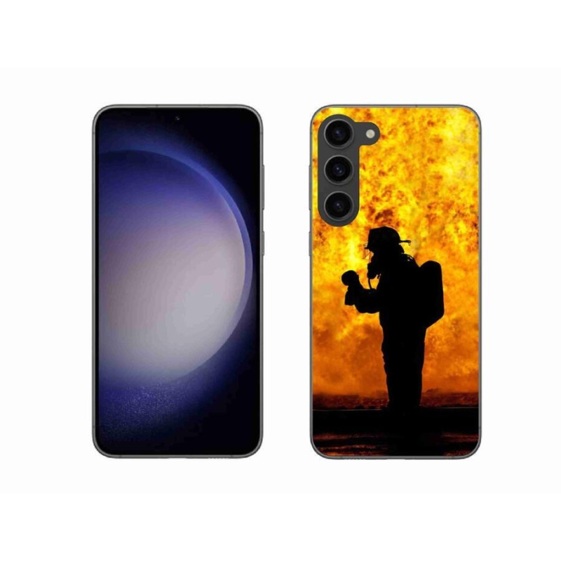 Gelový kryt mmCase na mobil Samsung Galaxy S23+ 5G - hasič
