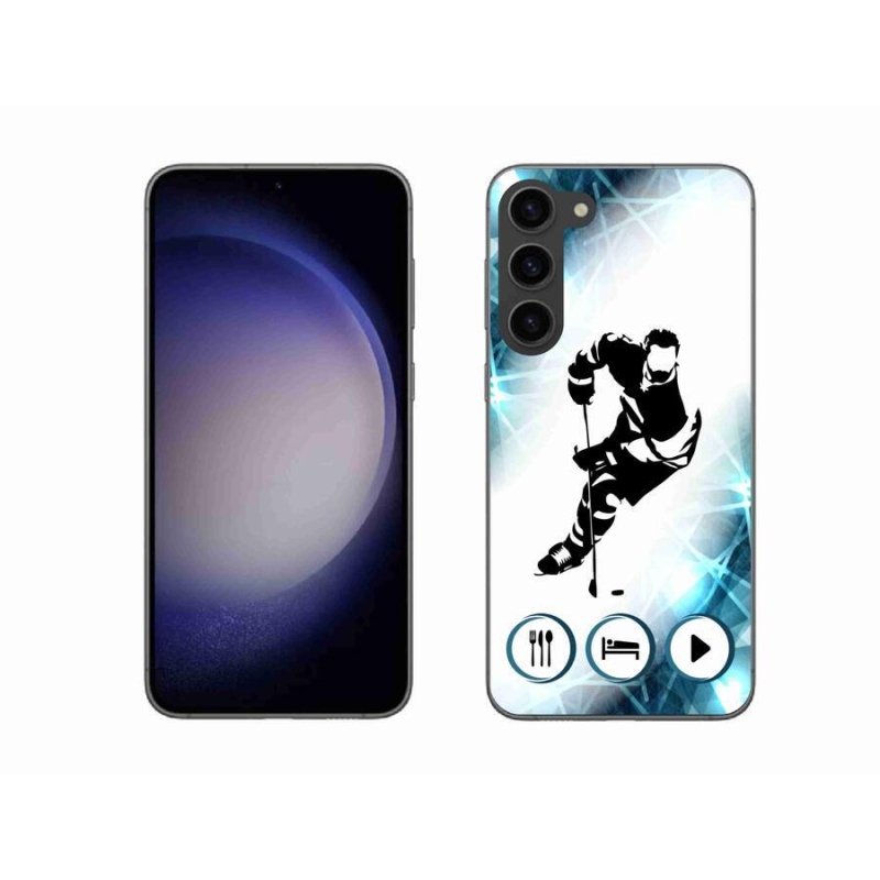 Gelový kryt mmCase na mobil Samsung Galaxy S23+ 5G - hokej 1
